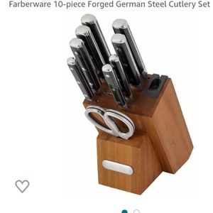 Farberwaer 10 piece forged German steel cutlery set